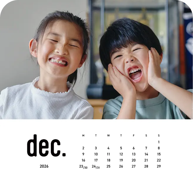 Top Right Calendar